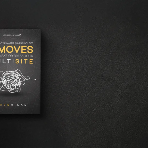 5 Smart Multisite Church Facility Strategies by Dave Milam. Image of cover photo of the ebook that has title "5 moves that make or break your multisite"